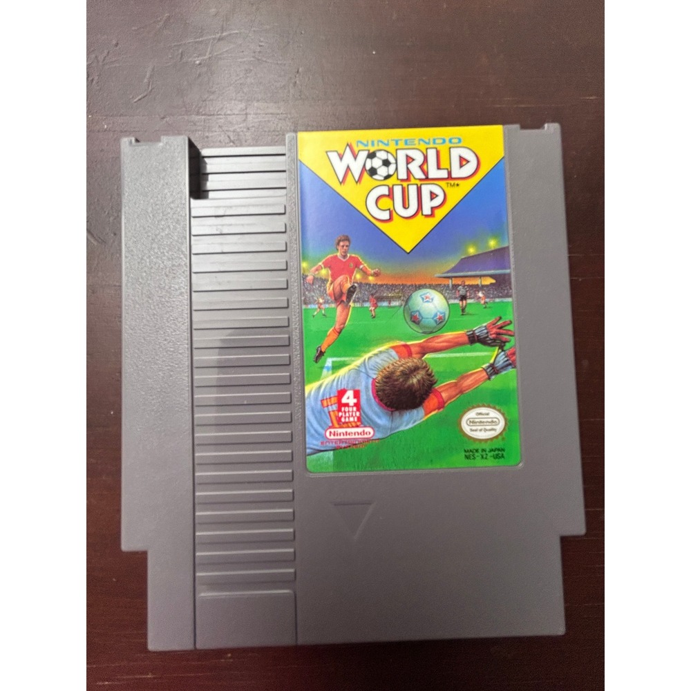 Nintendo World Cup NES Game Cartridge with Manual and Dust Sleeve NES-XZ-USA